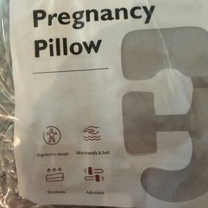 Momcozy Pregnancy Pillow - Grey Support Cushion